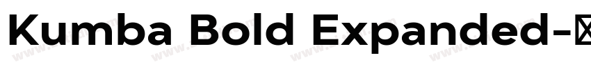Kumba Bold Expanded字体转换